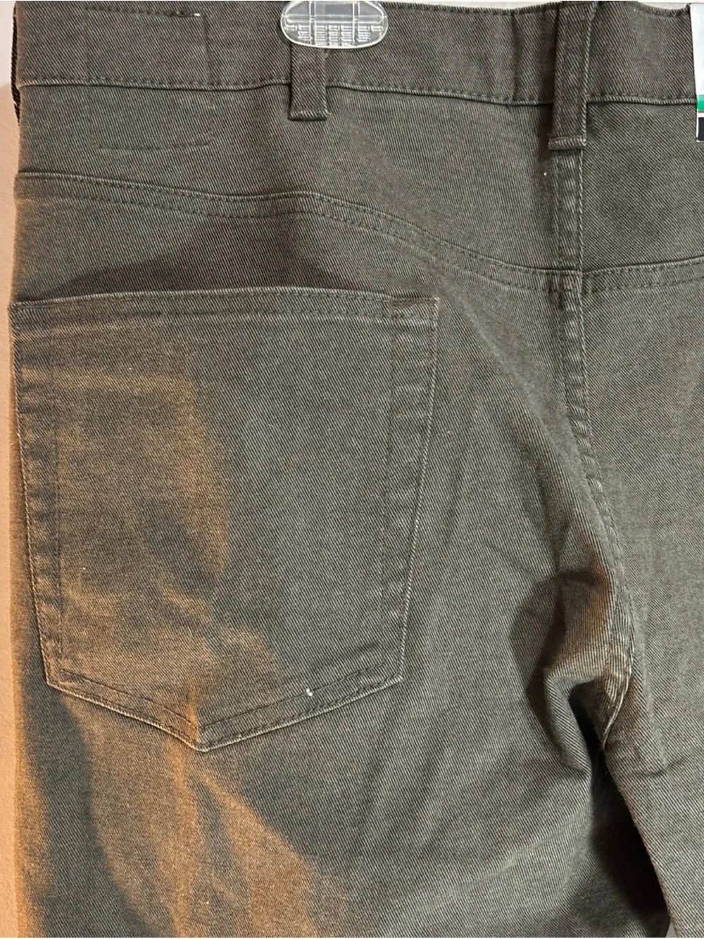 English Laudry Men's Olive Green Straight-Leg Pants. J-52